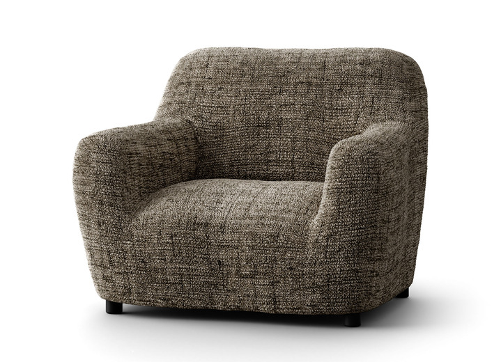 Sessel- & Sofaüberwürfe - Pflegeleichte Stretchbezüge in Mikrofaser-Qualität, in Größe 101 (Sesselbezug) bis 106 (Stuhlbezug), in Farbe ROT Ansicht 3