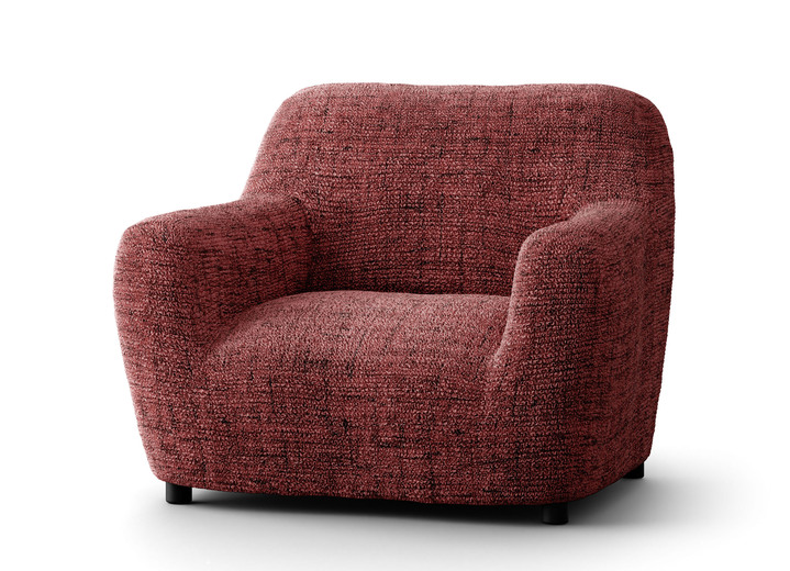 Sessel- & Sofaüberwürfe - Pflegeleichte Stretchbezüge in Mikrofaser-Qualität, in Größe 101 (Sesselbezug) bis 106 (Stuhlbezug), in Farbe NATUR Ansicht 12