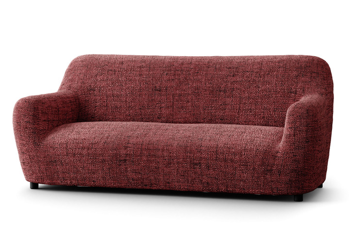 Sessel- & Sofaüberwürfe - Pflegeleichte Stretchbezüge in Mikrofaser-Qualität, in Größe 101 (Sesselbezug) bis 106 (Stuhlbezug), in Farbe ROT Ansicht 15