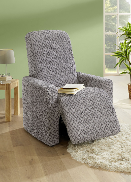 Sessel- & Sofaüberwürfe - Passgenaue Stretchbezüge in Mikrofaser-Qualität, in Größe 101 (Sesselbezug) bis 105 (TV-Sessel-Bezug), in Farbe BEIGE Ansicht 3