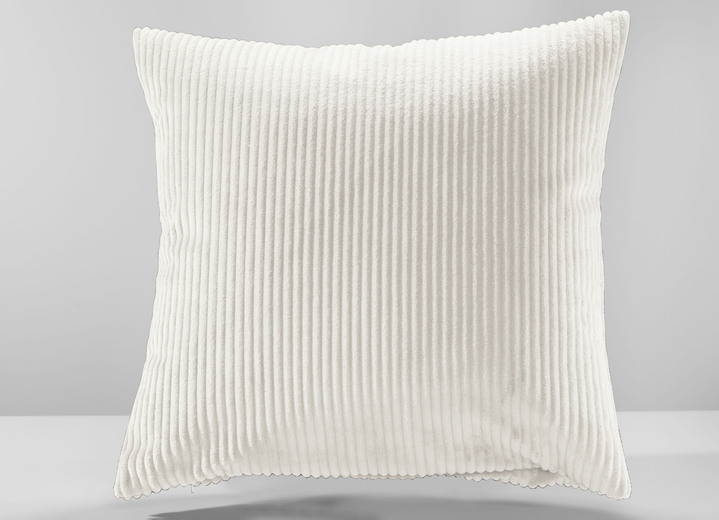 Sessel- & Sofaüberwürfe - Wohnaccessoires mit Anti-Rutsch-Beschichtung, in Größe 101 (Sesselschoner, 50x140 cm) bis 924 (Kissenbezug, 40x 80 cm), in Farbe CREME Ansicht 1