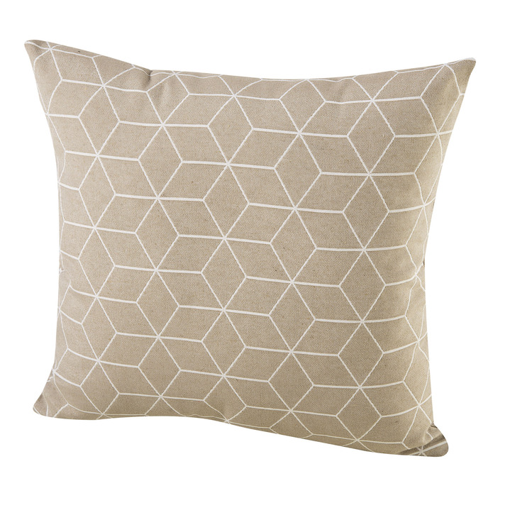 Kissenbezüge - Moderne Kissenbezüge in Jacquard-Qualität, in Größe 105 (40x40 cm) bis 110 (50x50 cm), in Farbe TERRA Ansicht 4