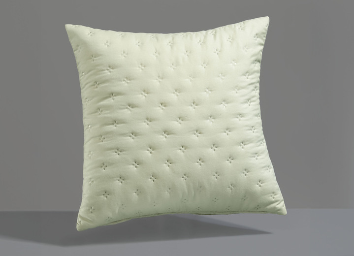 Tagesdecken - Tagesdecke mit Steppung und Bandeinfassung, in Größe 873 (Einzelbett, 135x210 cm) bis 926 (1 Kissenbezug, 80x 80 cm), in Farbe BEIGE Ansicht 6