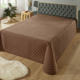 Tagesdecken - Tagesdecke mit Steppung und Bandeinfassung, in Größe 873 (Einzelbett, 135x210 cm) bis 926 (1 Kissenbezug, 80x 80 cm), in Farbe BEIGE – Farbe BRAUN – Ansicht 1
