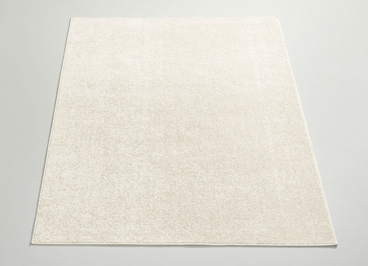 Modern - Pflegeleichte, fantastisch weiche Brücken und Teppiche, in Größe 111 (Brücke, 57x 90 cm) bis 298 (Teppich, 280x370 cm), in Farbe CREME Ansicht 1