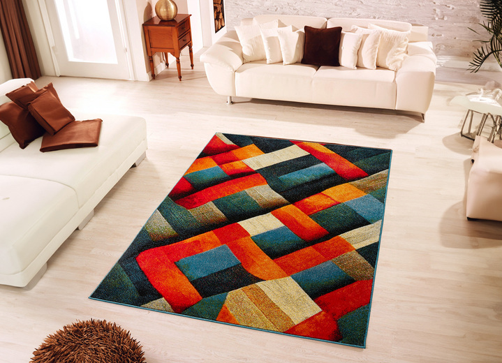 Modern - Farbenfrohe Brücken und Teppiche, in Größe 111 (Brücke, 60x110 cm) bis 282 (Teppich, 200x290 cm), in Farbe MULTICOLOR Ansicht 1