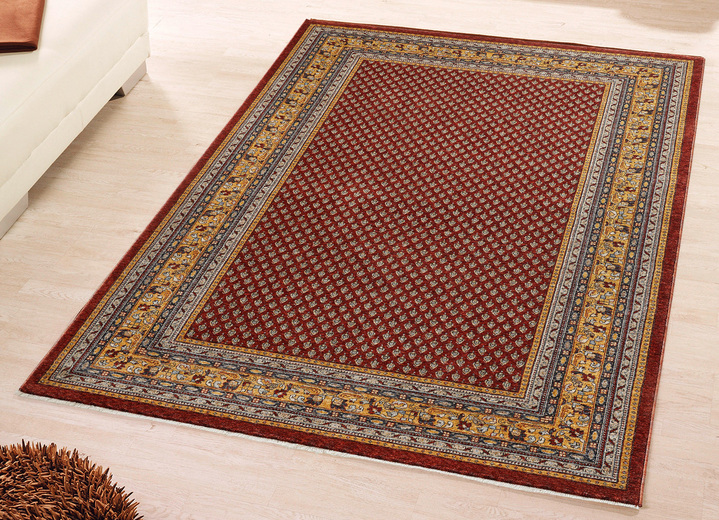 Klassisch - Klassisch schöne Brücken und Teppiche mit hoher Flordichte, in Größe 101 (Brücke, 40x 60 cm) bis 290 (Teppich, 240x340 cm), in Farbe ROT Ansicht 1
