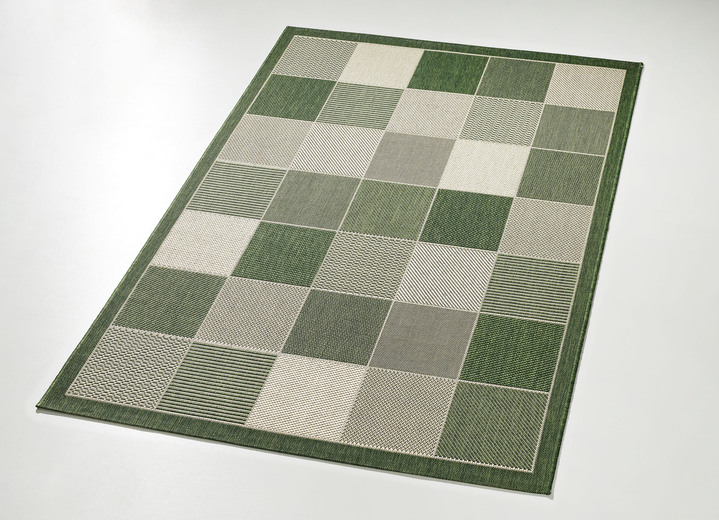 Terrassenboden - Brücken und Teppiche in Sisaloptik für den Innen- und Außenbereich, in Größe 112 (Brücke, 60x110 cm) bis 282 (Teppich, 200x290 cm), in Farbe GRÜN Ansicht 1