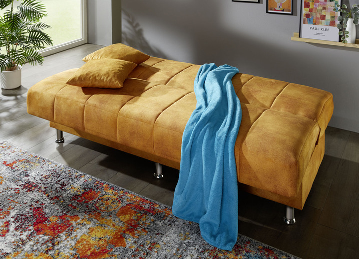 Schlafsofas - Schlafsofa mit Bettkasten und Dekokissen, in Farbe CREME Ansicht 9