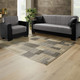 Funktions-Polstermöbel - Moderne Polstermöbel mit Zierkissen – Farbe SCHWARZ-GRAU – Ansicht 1 Funktions-Polstermöbel - Moderne Polstermöbel mit Zierkissen, in Farbe SCHWARZ-GRAU, in Ausführung Polstergruppe, 3-teilig – Farbe SCHWARZ-GRAU – Ansicht 1