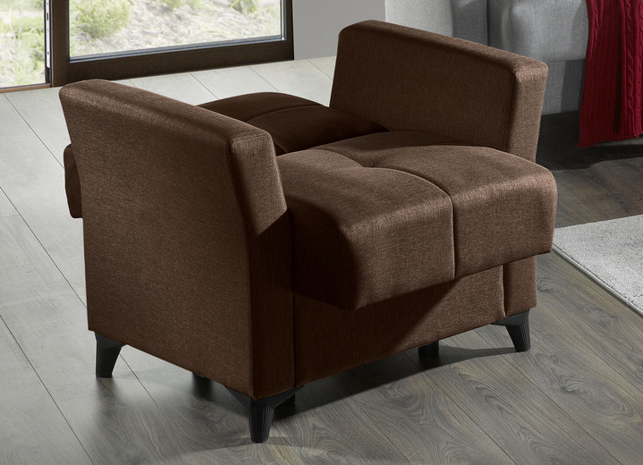 Modern - Gemütliche Polstermöbel mit Bettfunktion, in Farbe BEIGE, in Ausführung Sessel Ansicht 10