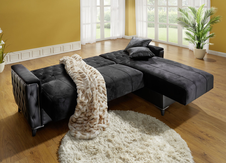 Funktions-Polstermöbel - Polstermöbel mit Bettkasten und Liegefunktion Ansicht 9 Funktions-Polstermöbel - Polstermöbel mit Bettkasten und Liegefunktion, in Farbe SCHWARZ, in Ausführung Polsterecke mit Bettfunktion Ansicht 9