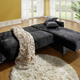 Funktions-Polstermöbel - Polstermöbel mit Bettkasten und Liegefunktion – Farbe SCHWARZ – Ansicht 9 Funktions-Polstermöbel - Polstermöbel mit Bettkasten und Liegefunktion, in Farbe SCHWARZ, in Ausführung Polsterecke mit Bettfunktion – Farbe SCHWARZ – Ansicht 9
