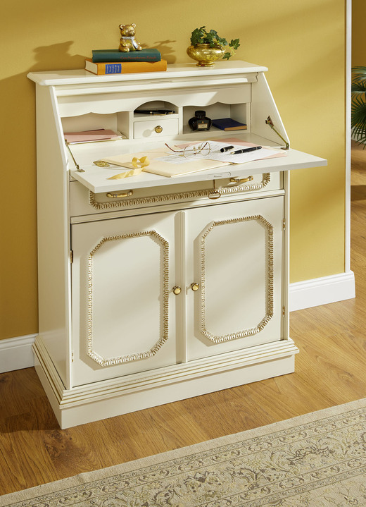 Sideboards & Kommoden - Hochwertige Möbelserie mit Echtholzfurnier, in Farbe NUSSBAUM, in Ausführung Schubladenkommode, schmal Ansicht 7