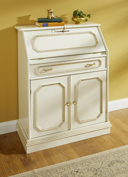 Sideboards & Kommoden - Hochwertige Möbelserie mit Echtholzfurnier, in Farbe NUSSBAUM, in Ausführung Schubladenkommode, schmal Ansicht 6