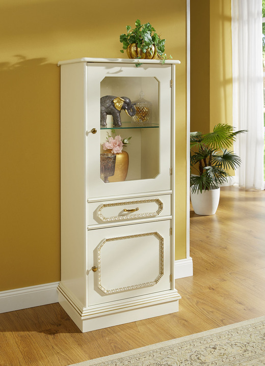 Sideboards & Kommoden - Hochwertige Möbelserie mit Echtholzfurnier, in Farbe NUSSBAUM, in Ausführung Schubladenkommode, schmal Ansicht 8