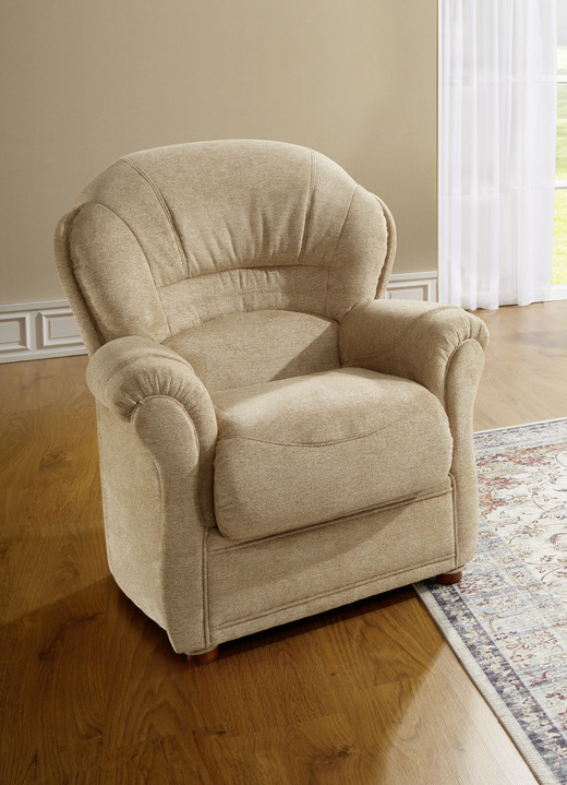 Polstermöbel - Frei im Raum aufstellbare Polstermöbel, in Farbe BEIGE, in Ausführung Sessel Ansicht 3