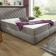 Betten - Boxspringbett mit Bettkasten und Topper – Farbe GRAU – Ansicht 1 Betten - Boxspringbett mit Bettkasten und Topper, in Farbe GRAU – Farbe GRAU – Ansicht 1