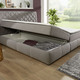 Betten - Boxspringbett mit Bettkasten und Topper – Farbe GRAU – Ansicht 2 Betten - Boxspringbett mit Bettkasten und Topper, in Farbe GRAU – Farbe GRAU – Ansicht 2