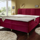 Betten - Boxspringbett mit Bettkasten und Topper – Farbe ROT – Ansicht 1 Betten - Boxspringbett mit Bettkasten und Topper, in Farbe BRAUN – Farbe ROT – Ansicht 1