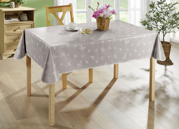 Tischdecken - Abwaschbare Wachstuch-Tischdecke, in Größe 108 (Tischdecke, 80/ 80 cm) bis 190 (Tischdecke oval, 140/190 cm), in Farbe ROSÉ Ansicht 6