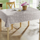 Tischdecken - Abwaschbare Wachstuch-Tischdecke, in Größe 108 (Tischdecke, 80/ 80 cm) bis 190 (Tischdecke oval, 140/190 cm), in Farbe ROSÉ – Farbe GRAU – Ansicht 2