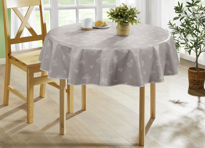 Tischdecken - Abwaschbare Wachstuch-Tischdecke, in Größe 108 (Tischdecke, 80/ 80 cm) bis 190 (Tischdecke oval, 140/190 cm), in Farbe ROSÉ Ansicht 5