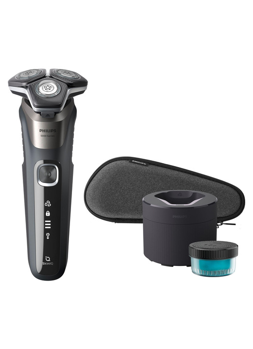 Rasierer & Haarentfernung - Philips Shaver S5887/50 Series 5000 Akku-/Netz-Rasierer, in Farbe BLAU-GRAU