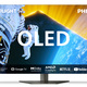 Fernseher - Philips OLED809/12 4K-Ultra-HD OLED-Ambilight-Fernseher, in Farbe SILBER – Farbe SILBER – Ansicht 2