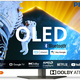 Fernseher - Philips OLED809/12 4K-Ultra-HD OLED-Ambilight-Fernseher, in Farbe SILBER – Farbe SILBER – Ansicht 1
