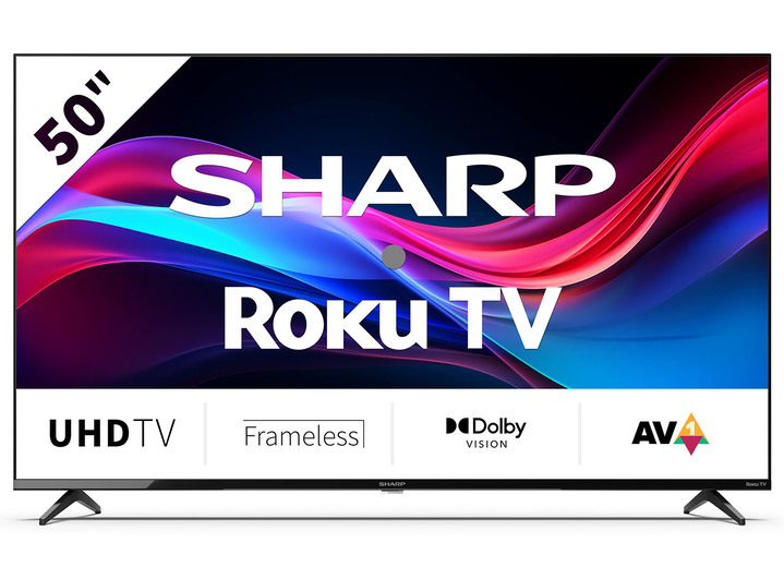 Fernseher - Sharp GJ4225E 4K-Ultra-HD-LED-Roku-Fernseher, in Farbe SCHWARZ Ansicht 2
