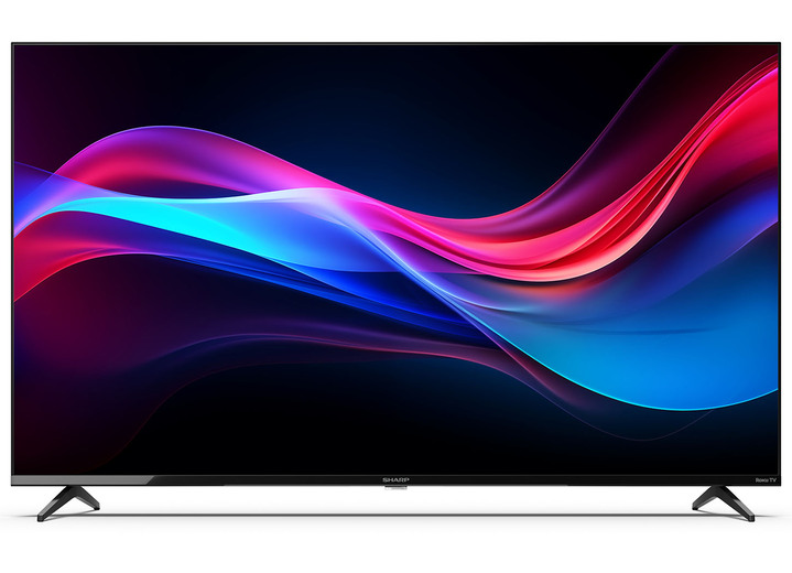 Fernseher - Sharp GJ4225E 4K-Ultra-HD-LED-Roku-Fernseher, in Farbe SCHWARZ Ansicht 4