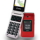 Smartphones & Telefone - Olympia VITUS 4G Klapphandy mit Großtasten, in Farbe ROT – Farbe ROT – Ansicht 1