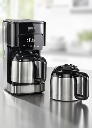CASO Kaffeemaschine mit 2 doppelwandigen Thermokannen