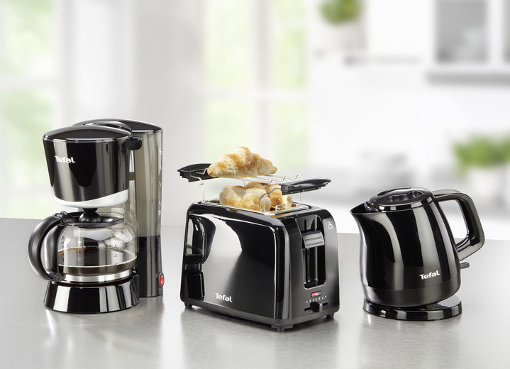 - Tefal Frühstücksserie im kompakten Design, in Farbe SCHWARZ, in Ausführung Kaffeemaschine