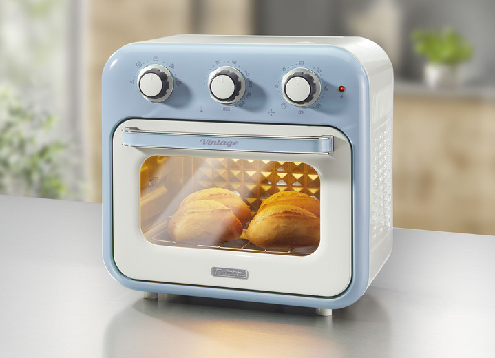 Kochen & Grillen - Ariete 2-in-1 Heißluft-Ofen im Vintage-Design, in Farbe BLAU Ansicht 1