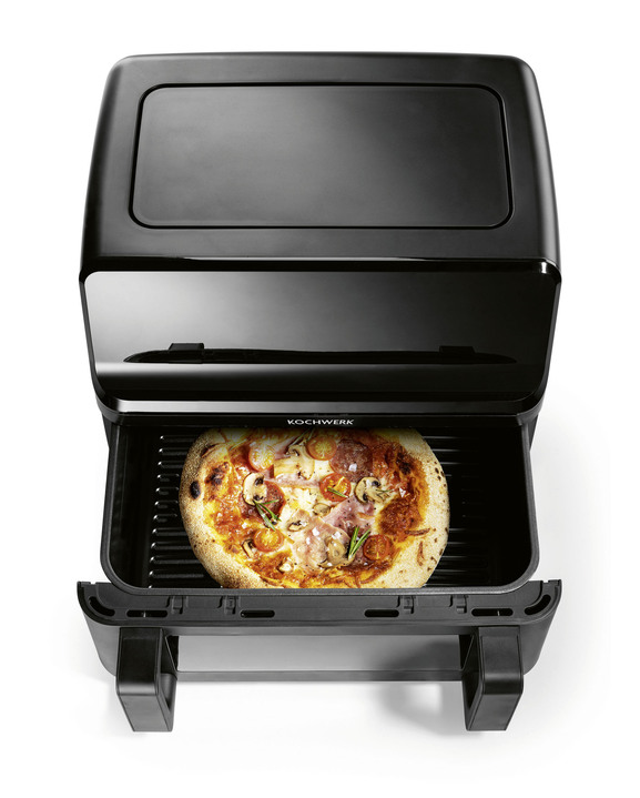 Kochen & Grillen - Digitale Heißluftfritteuse mit Touchdisplay Ansicht 4 Kochen & Grillen - Digitale Heißluftfritteuse mit Touchdisplay, in Farbe CREME Ansicht 4