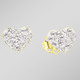 Damen-Modeschmuck - Herz-Ohrstecker mit Kristallen – Ansicht 1 Damen-Modeschmuck - Herz-Ohrstecker mit Kristallen, in Farbe  – Ansicht 1