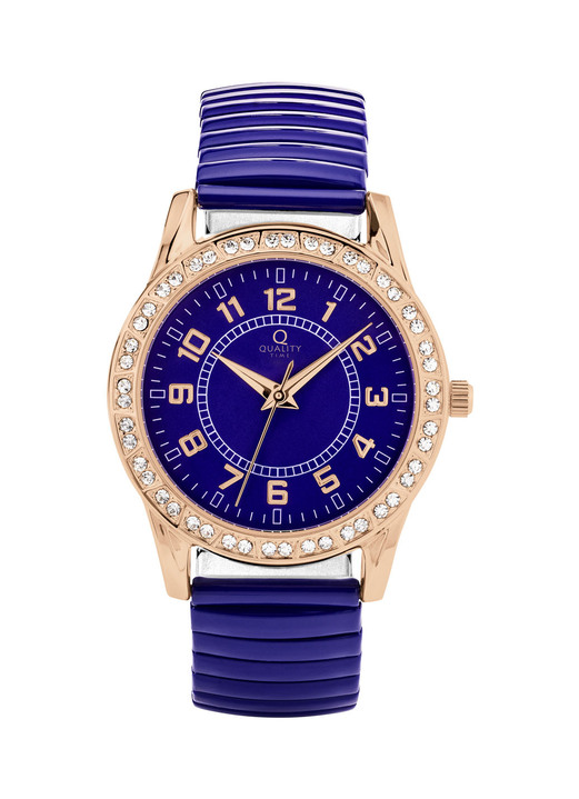 Quartzuhren - Moderne Quartz-Damenuhr mit Metallgehäuse, in Farbe  Ansicht 2