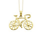 Anhänger - Fahrrad-Anhänger aus Gold , in Farbe  – Ansicht 2