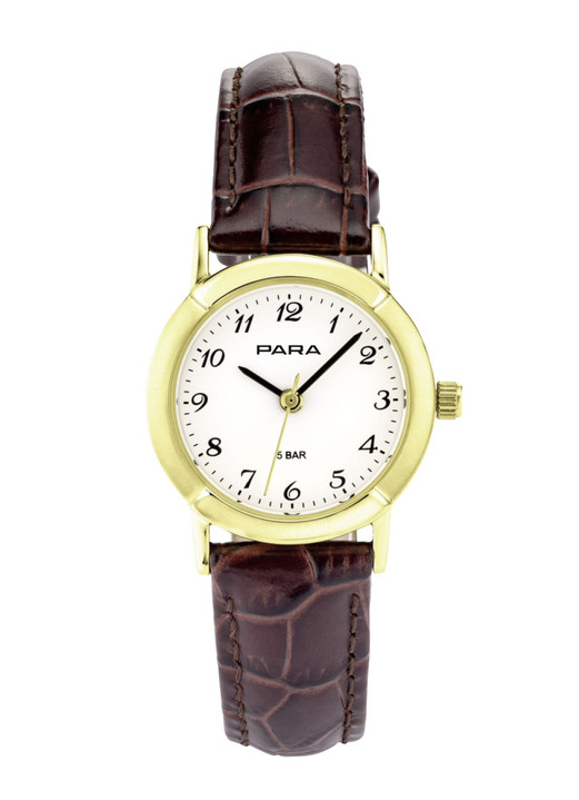 Para - Para Quartz-Damenuhr mit Lederband, in Farbe  Ansicht 2