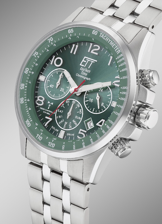 Funk-Solaruhren - Funk-Solar-Chronograph mit Wechselband Ansicht 3 Funk-Solaruhren - Funk-Solar-Chronograph mit Wechselband, in Farbe  Ansicht 3