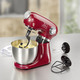 Backen - Küchenmaschine im Vintage-Design inkl. Silikon-Backmatte, in Farbe ROT – Farbe ROT – Ansicht 1