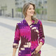 Blusen - Bluse mit farbbrillantem Druck – Farbe FUCHSIA-LILA-SAND-BUNT – Ansicht 2 Blusen - Bluse mit farbbrillantem Druck, in Größe 036 bis 052, in Farbe FUCHSIA-LILA-SAND-BUNT – Farbe FUCHSIA-LILA-SAND-BUNT – Ansicht 2
