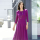 Freizeitkleider - Kleid mit aufspringenden Kellerfalten – Farbe BEERE – Ansicht 1 Freizeitkleider - Kleid mit aufspringenden Kellerfalten, in Größe 036 bis 054, in Farbe SCHWARZ – Farbe BEERE – Ansicht 1