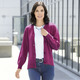 Jacken, Westen & Sets - Strickjacke mit flauschig weichem Griff, in Größe L(44/46) bis XXL(52/54), in Farbe MAGENTA MELIERT – Farbe MAGENTA MELIERT – Ansicht 1