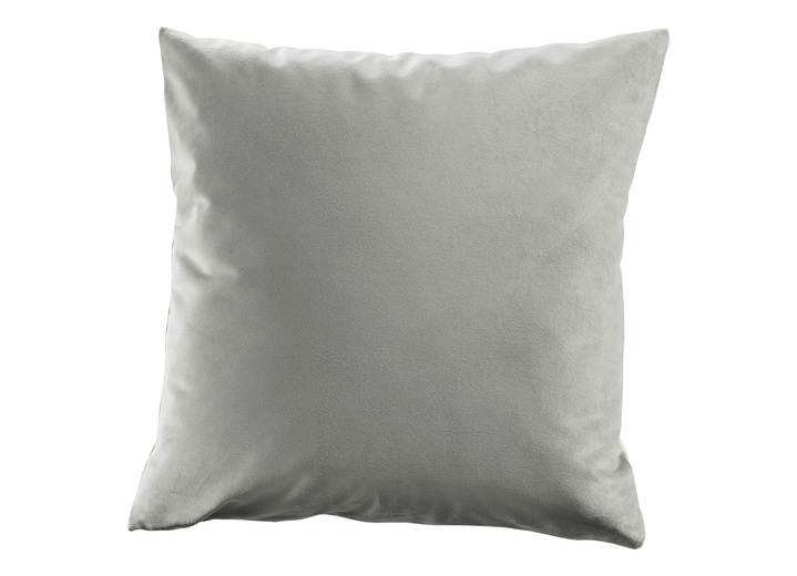 Sessel- & Sofaüberwürfe - Samtweiche Sessel- und Sofaschoner mit Anti-Rutsch-Rückseite, in Größe 101 (Sesselschoner, 50x140 cm) bis 904 (Kissenbezug, 40x 40 cm), in Farbe GRAU Ansicht 1