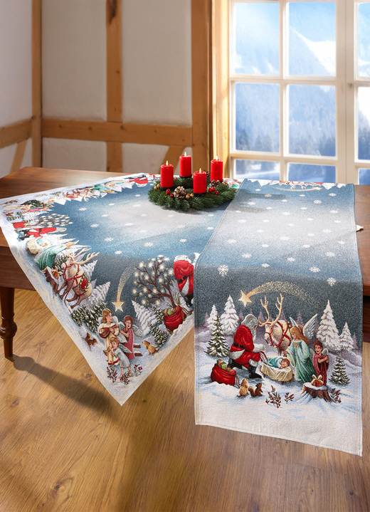 Tischdecken - Tisch- und Raumdekoration aus Gobelin, in Größe 100 (2 Platzsets, 33/ 45 cm) bis 404 (Kissenbezug, 45/ 45 cm), in Farbe BUNT Ansicht 1