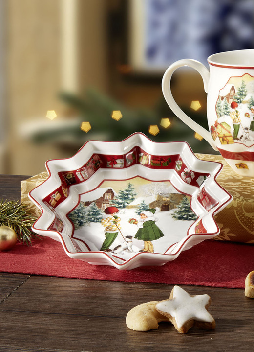 Porzellan - Porzellan-Schale aus dem Hause Villeroy & Boch, in Farbe WEISS-ROT, in Ausführung Schale klein Ansicht 1