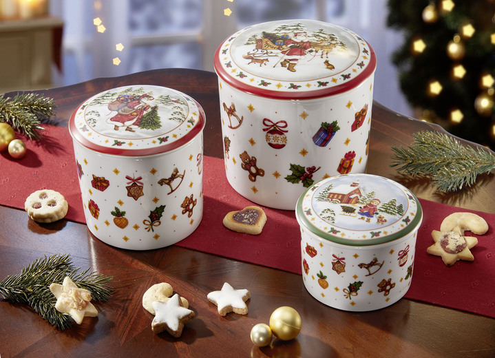 Porzellan - Aufbewahrungsdose „Happy Wintertime“ von Hutschenreuther, in Farbe BUNT, in Ausführung Dose mittel Ansicht 2